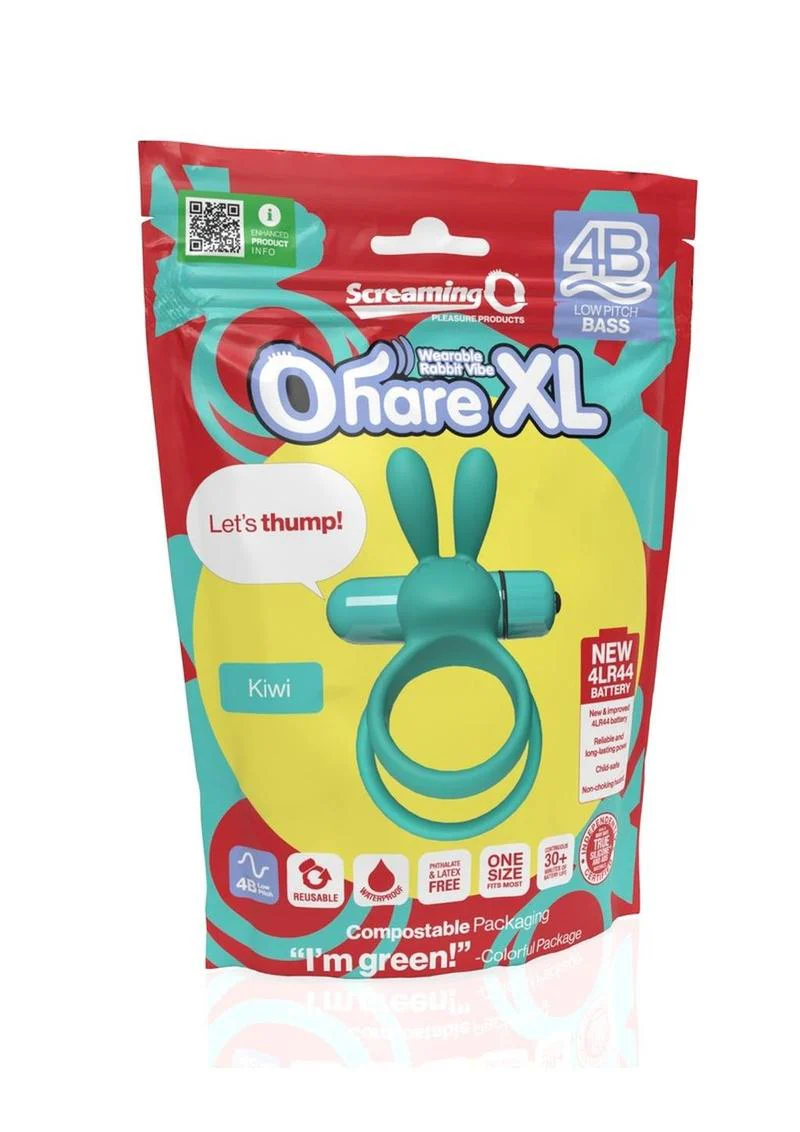 4b Ohare XL Rechargeable Silicone Rabbit Vibrating Cock Ring - Image 5