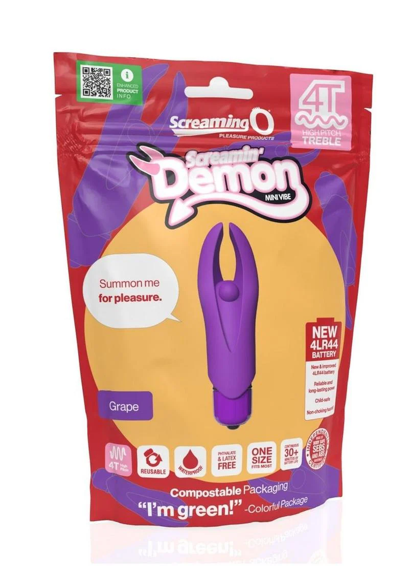 4t Demon Rechargeable Silicone Mini Clitoral Stimulating Vibrator - Image 11