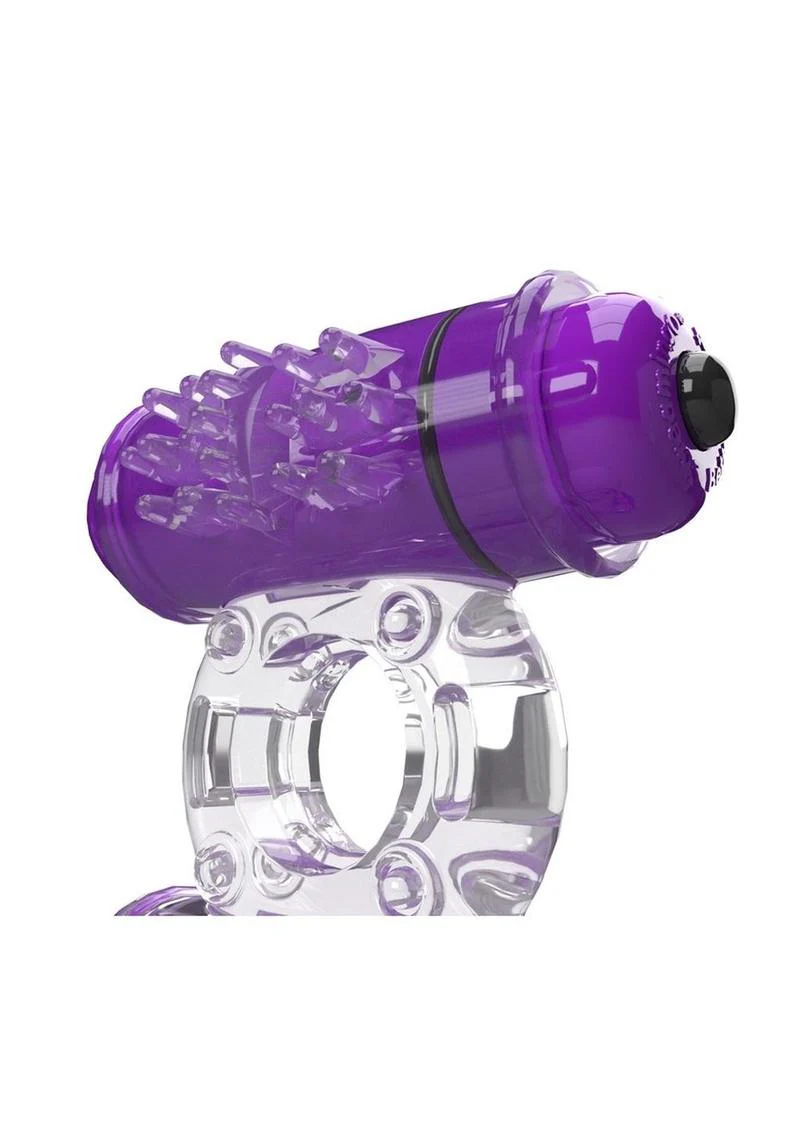 4t Double Wammy Silicone Rechargeable Dual Vibrating Couples Cock Ring - Image 13