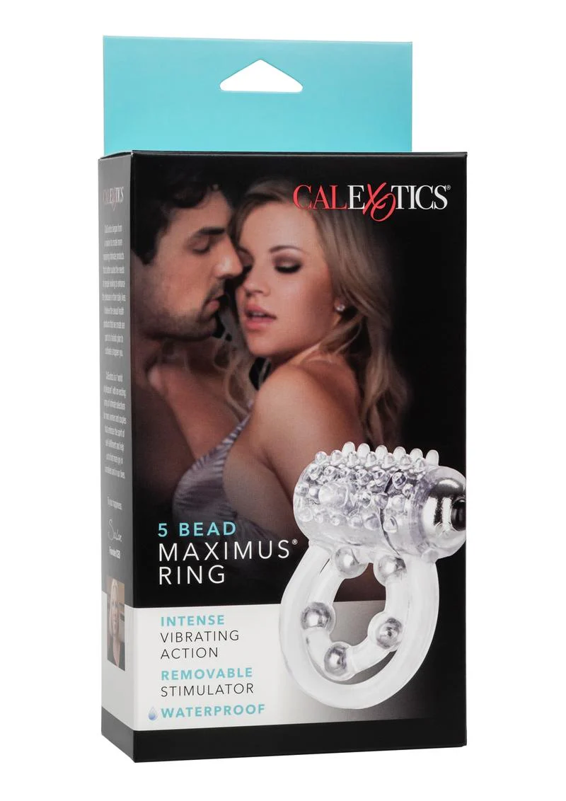 5 Bead Maximus Ring Vibrating Cock Ring - Image 2