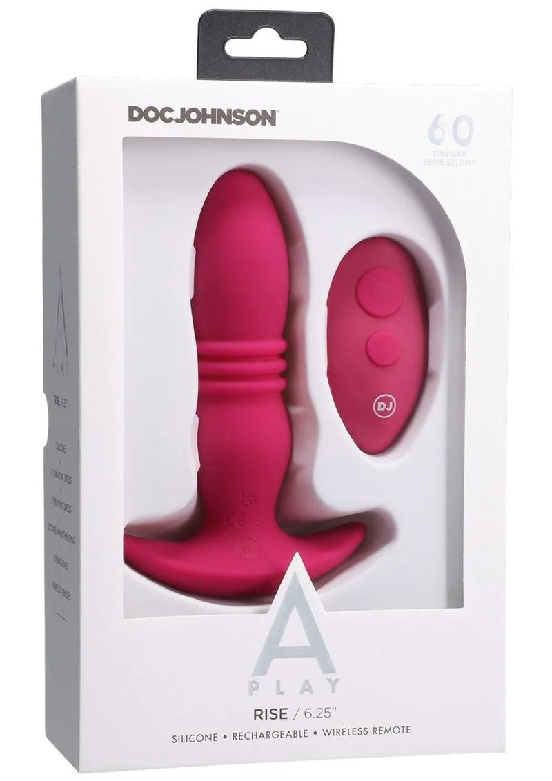 A-Play Rise Silicone Rechargeable Anal Plug with Remote Control - Image 2