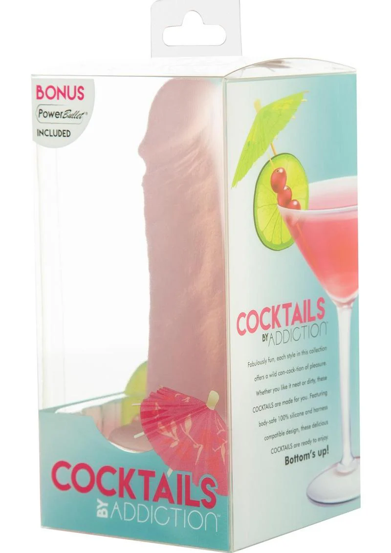 Addiction Cocktails Vibrating Silicone Dildo - Image 13