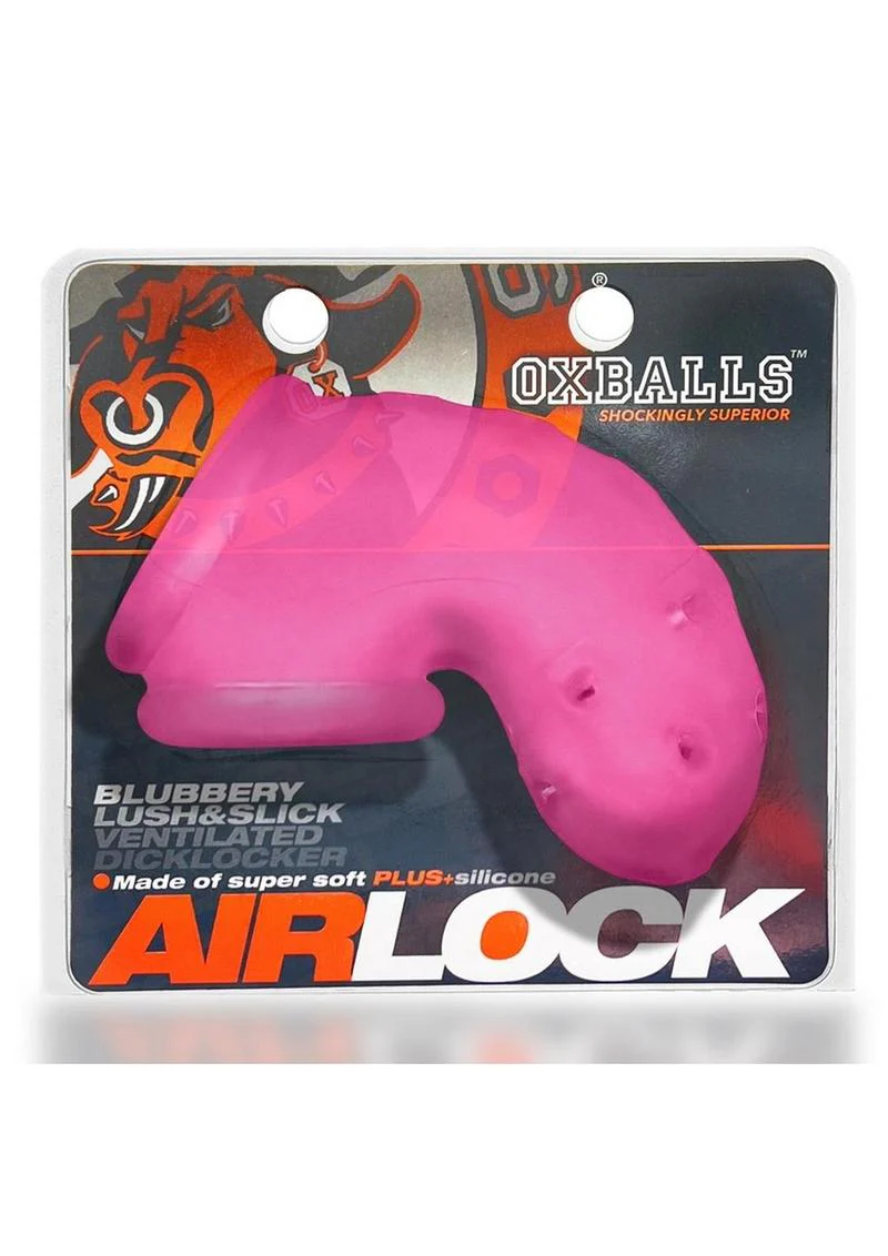Airlock Air-Lite Vented Silicone Chastity - Pink Ice - Image 2