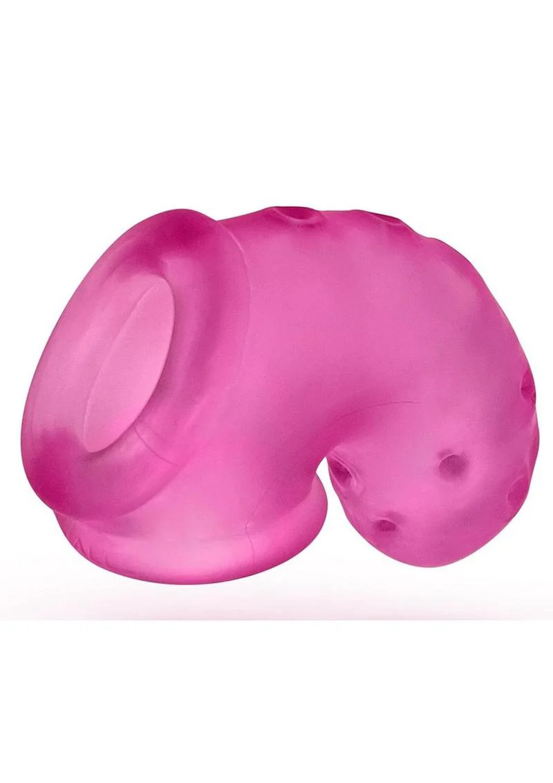 Airlock Air-Lite Vented Silicone Chastity - Pink Ice - Image 3