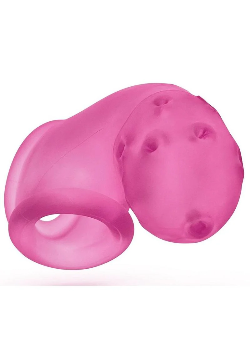 Airlock Air-Lite Vented Silicone Chastity - Pink Ice - Image 4
