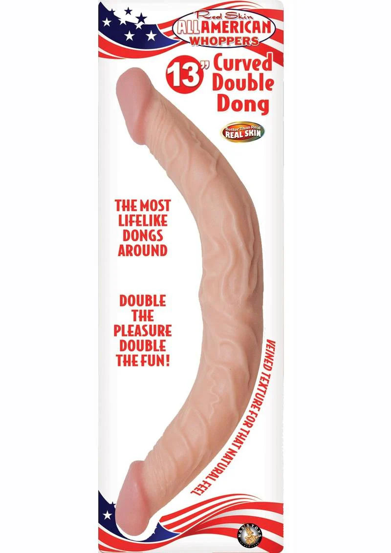 All American Whoppers Curved Double Dildo - Image 2
