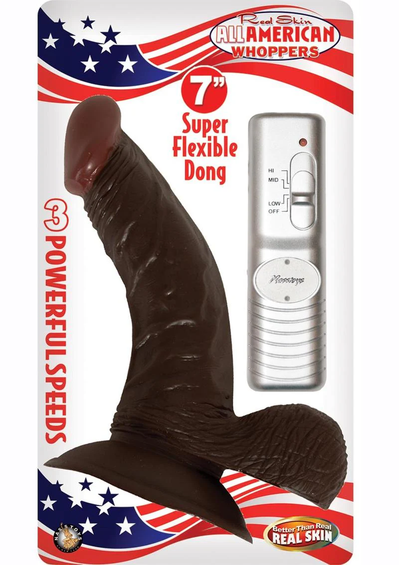 All American Whoppers Vibrating Dildo with Balls - Image 3