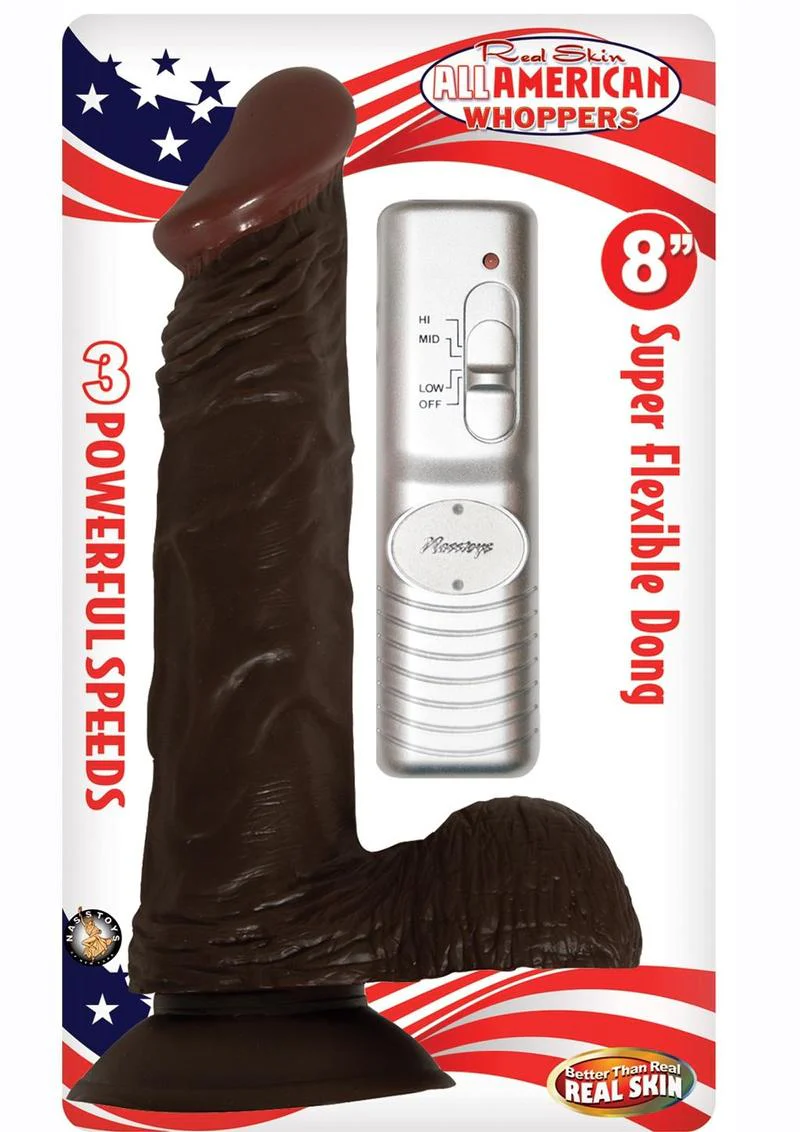 All American Whoppers Vibrating Dildo with Balls - Image 4