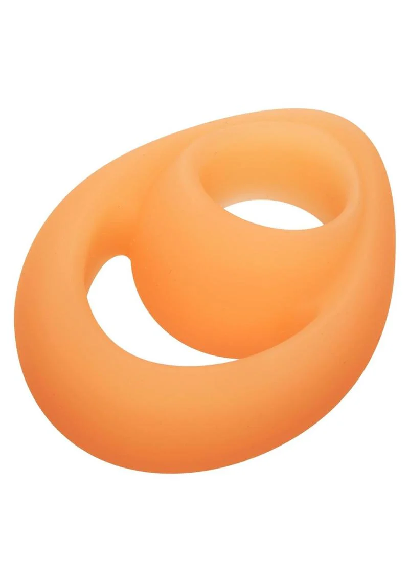 Alpha Glow In The Dark Liquid Silicone Teardrop Dual Ring - Image 3