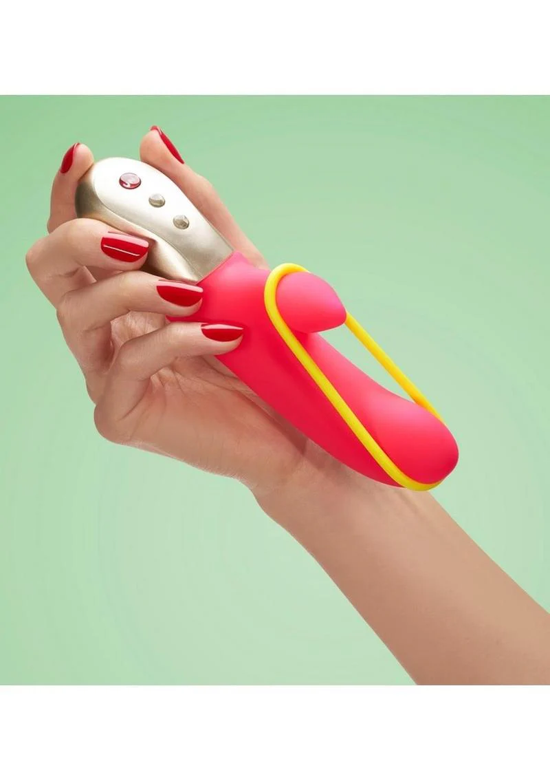 Amorino Silicone Vibrator with Clitoral Stimulator - Image 4