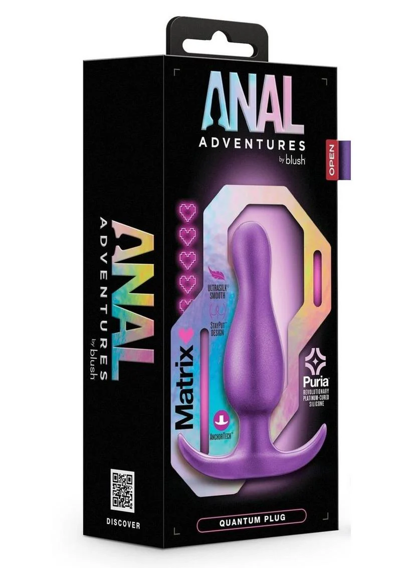 Anal Adventures Matrix Quantum Plug Silicone Anal Plug - Galatic - Image 2