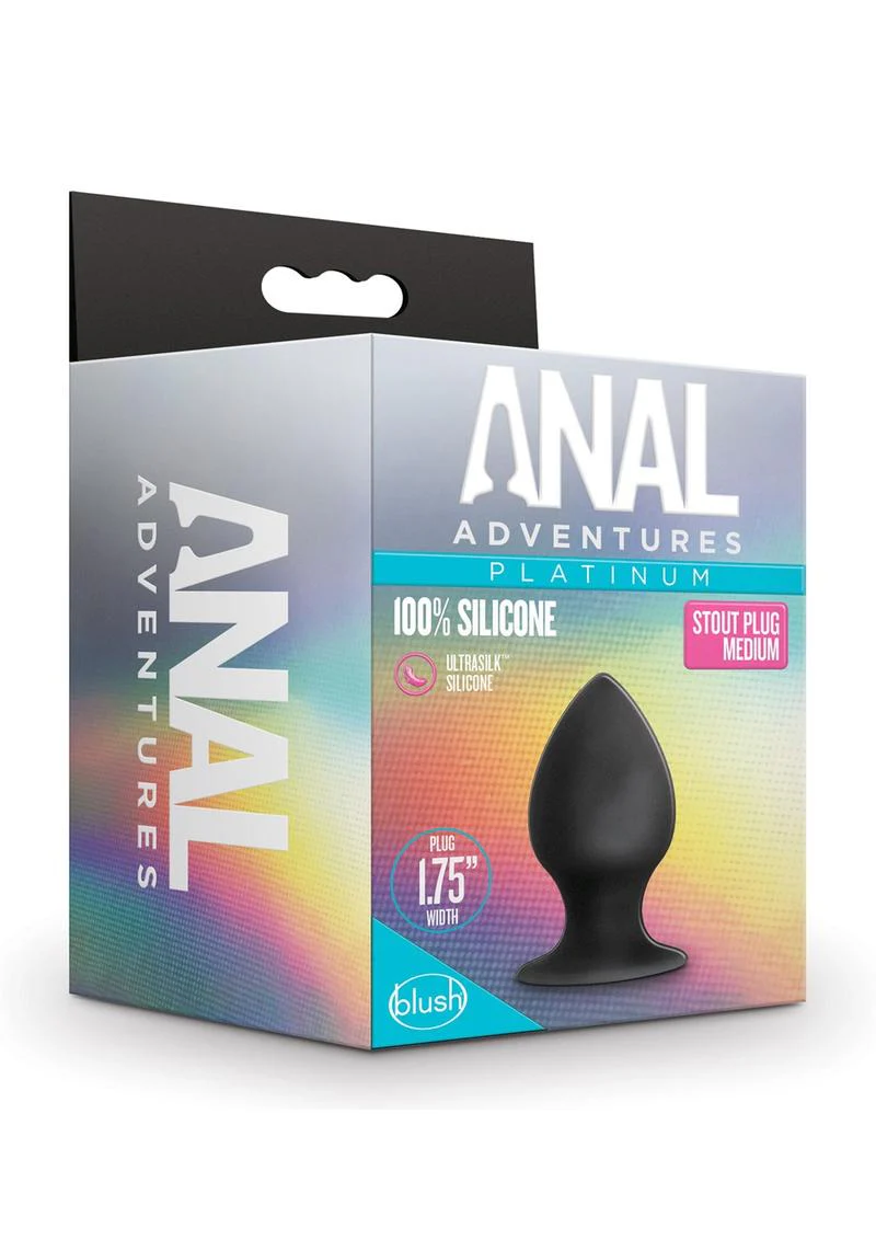 Anal Adventures Platinum Silicone Anal Stout Plug - Image 3