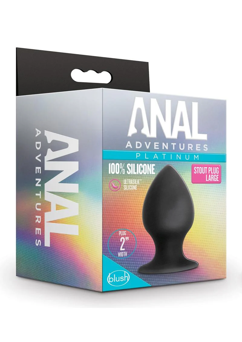 Anal Adventures Platinum Silicone Anal Stout Plug - Image 5
