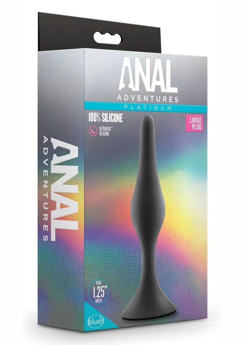 Anal Adventures Platinum Silicone Beginner Plug - Image 4
