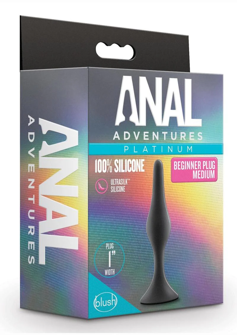 Anal Adventures Platinum Silicone Beginner Plug - Image 7