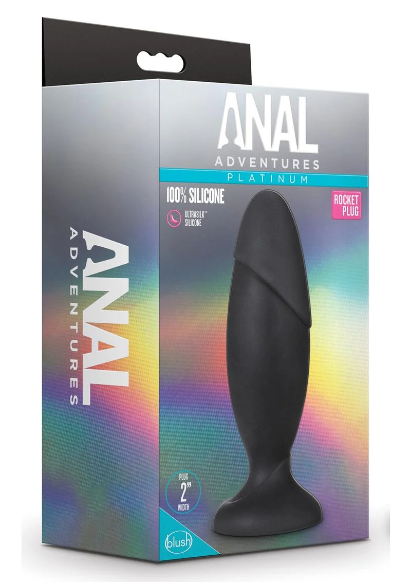 Anal Adventures Platinum Silicone Rocket Plug - Image 2