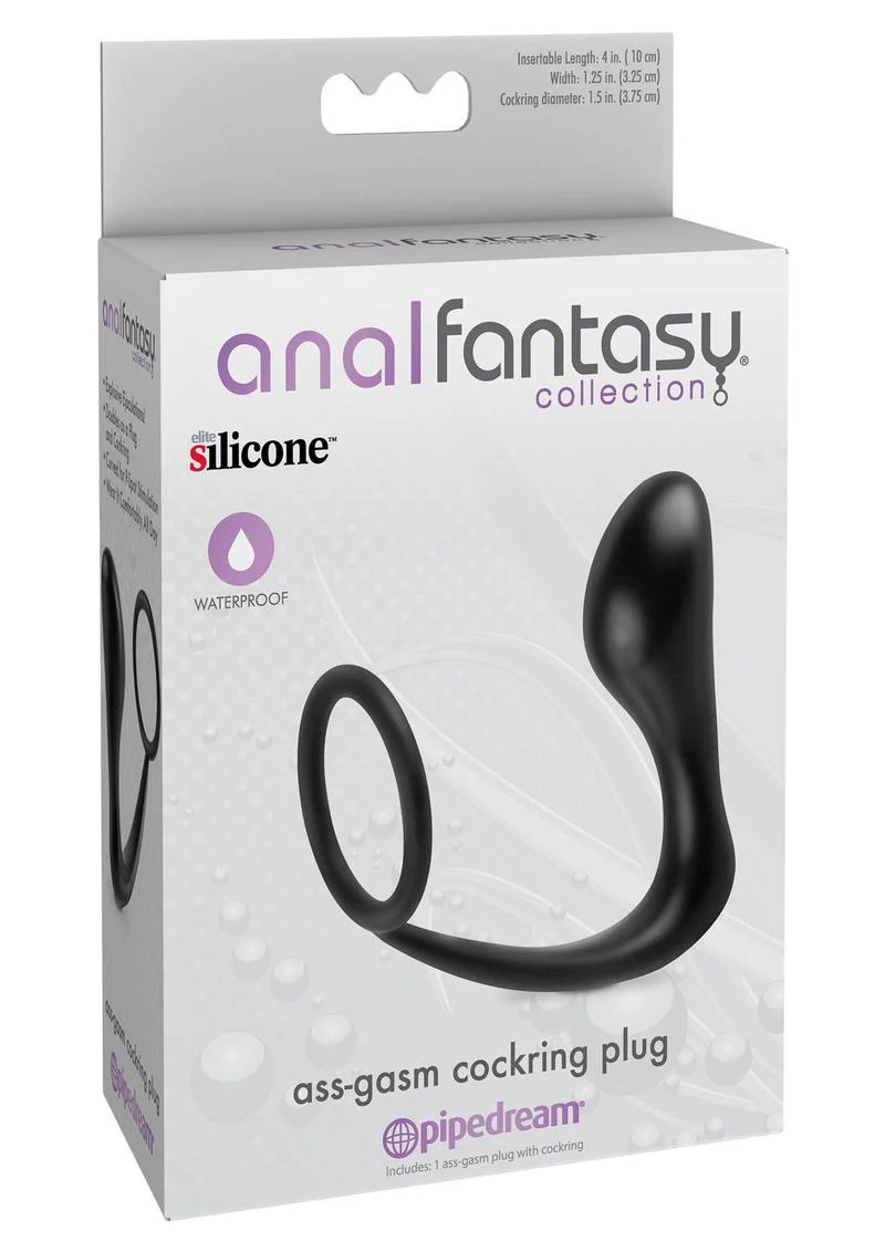 Anal Fantasy Collection Ass-Gasm Cock Ring Plug - Image 2