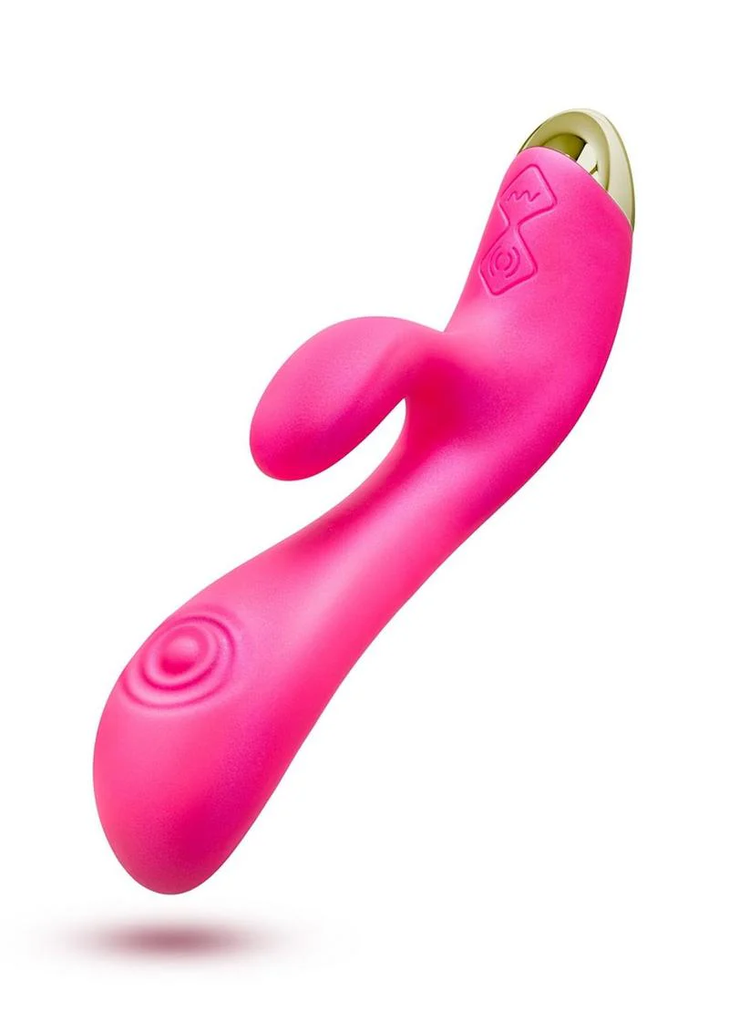 Aria Pleasin' AF Rechargeable Silicone Rabbit Vibrator - Image 3