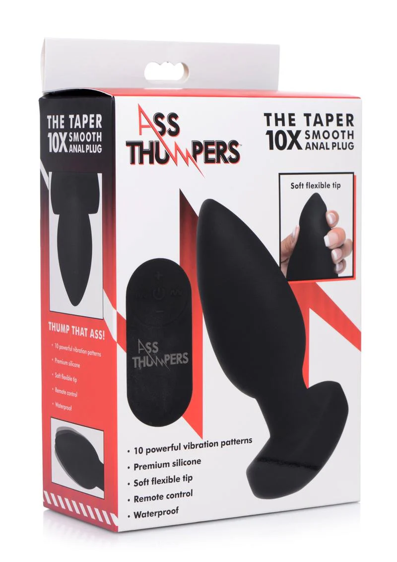 Ass Thumpers The Taper 10x Vibrating Smooth Silicone Anal Plug - Image 2