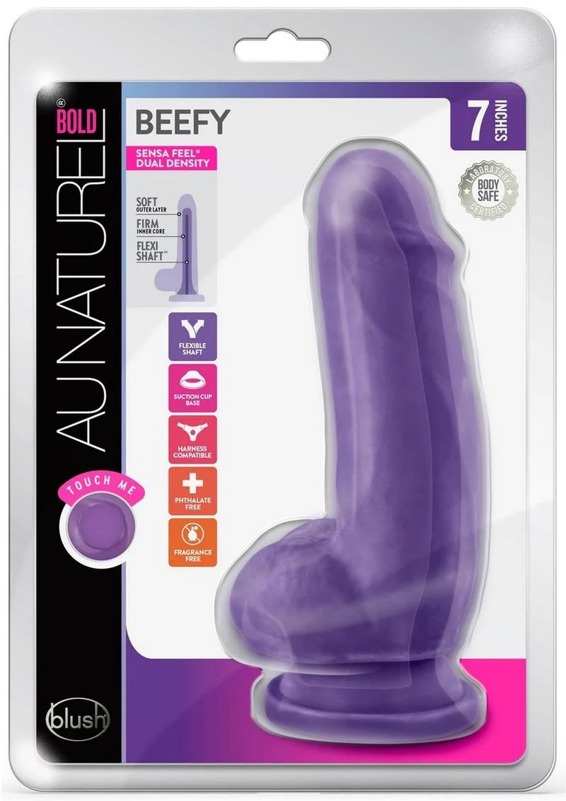 Au Naturel Bold Beefy Dildo with Suction Cup - Image 2
