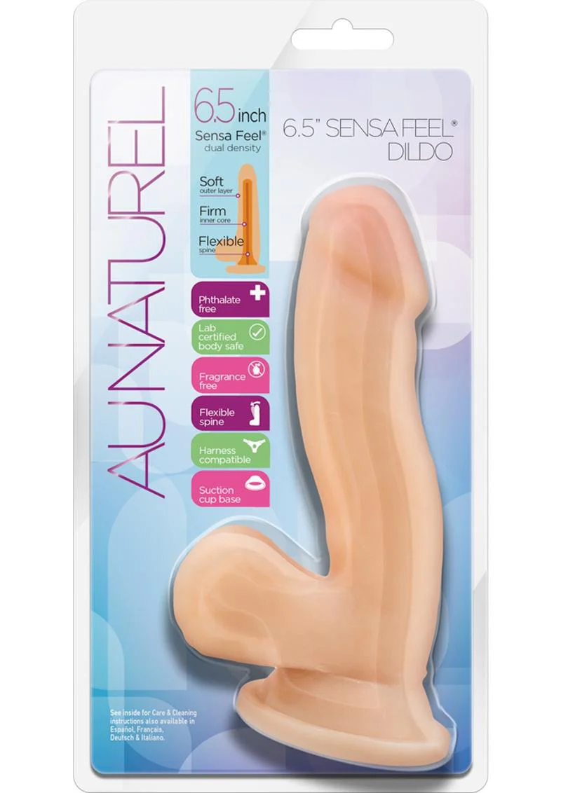 Au Naturel Sensa Feel Dildo with Suction Cup - Image 5