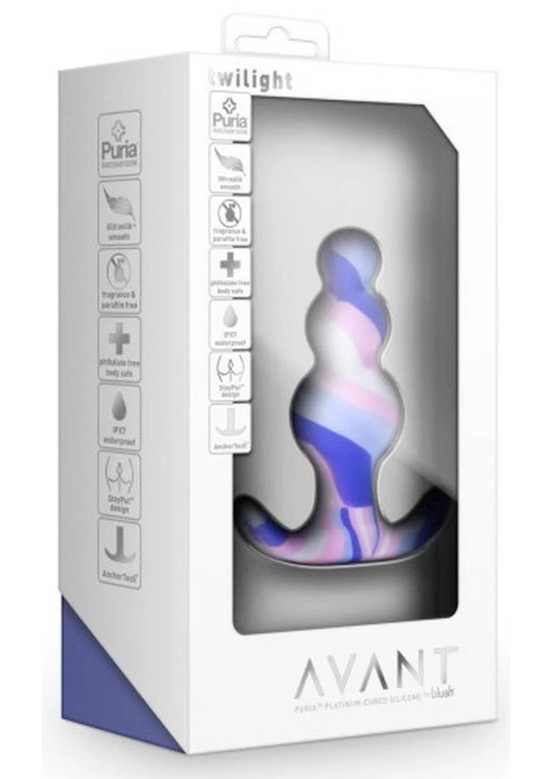 Avant Twilight Blue Silicone Anal Plug - Image 2