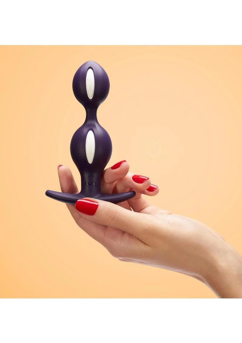 B Balls Silicone Anal Stimulator - Dark - Image 4