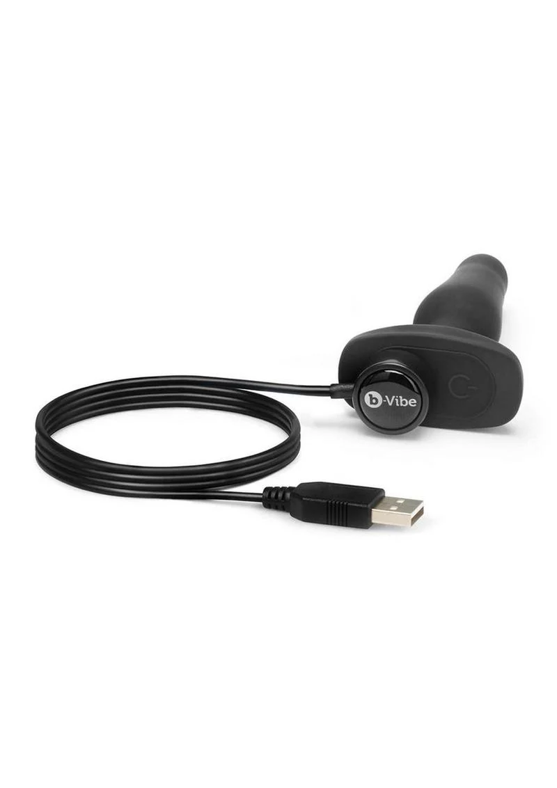 B-Vibe Novice Plug Rechargeable Silicone Anal Plug with Remote Control - Image 8