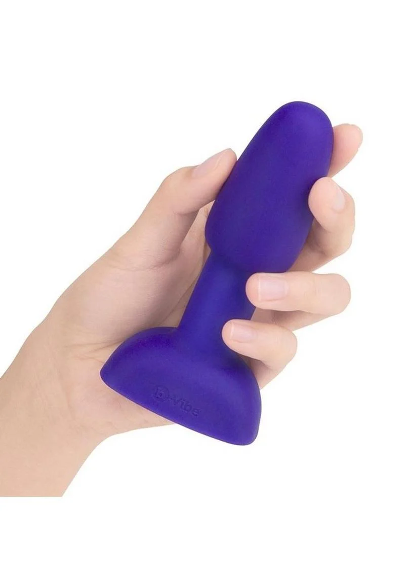 B-Vibe Rimming Petite Rechargeable Silicone Anal Plug with Remote Control - Image 9