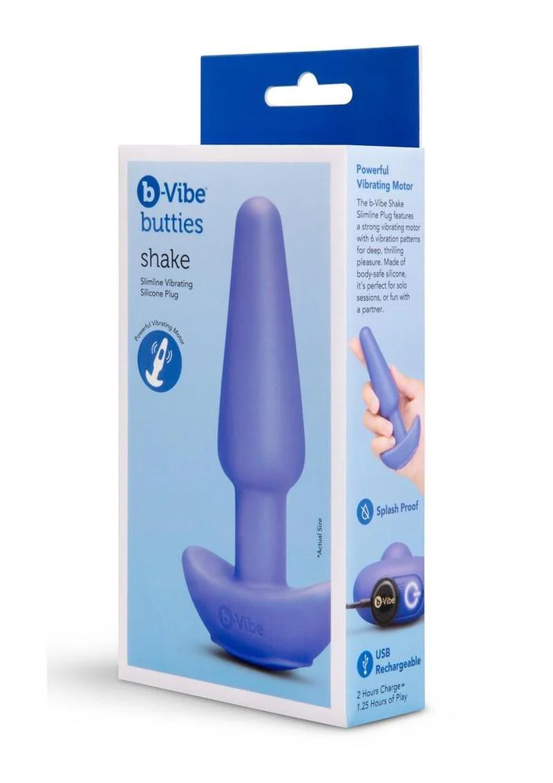 B-Vibe Shake Slimline Vibrating Silicone Anal Plug