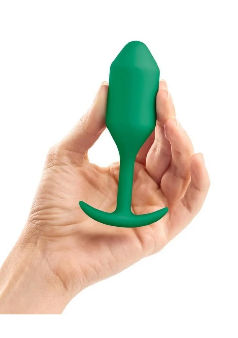 B-Vibe Snug Plug 2 Silicone Weighted Anal Plug - Image 10