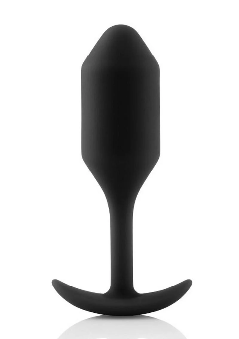 B-Vibe Snug Plug 2 Silicone Weighted Anal Plug - Image 14