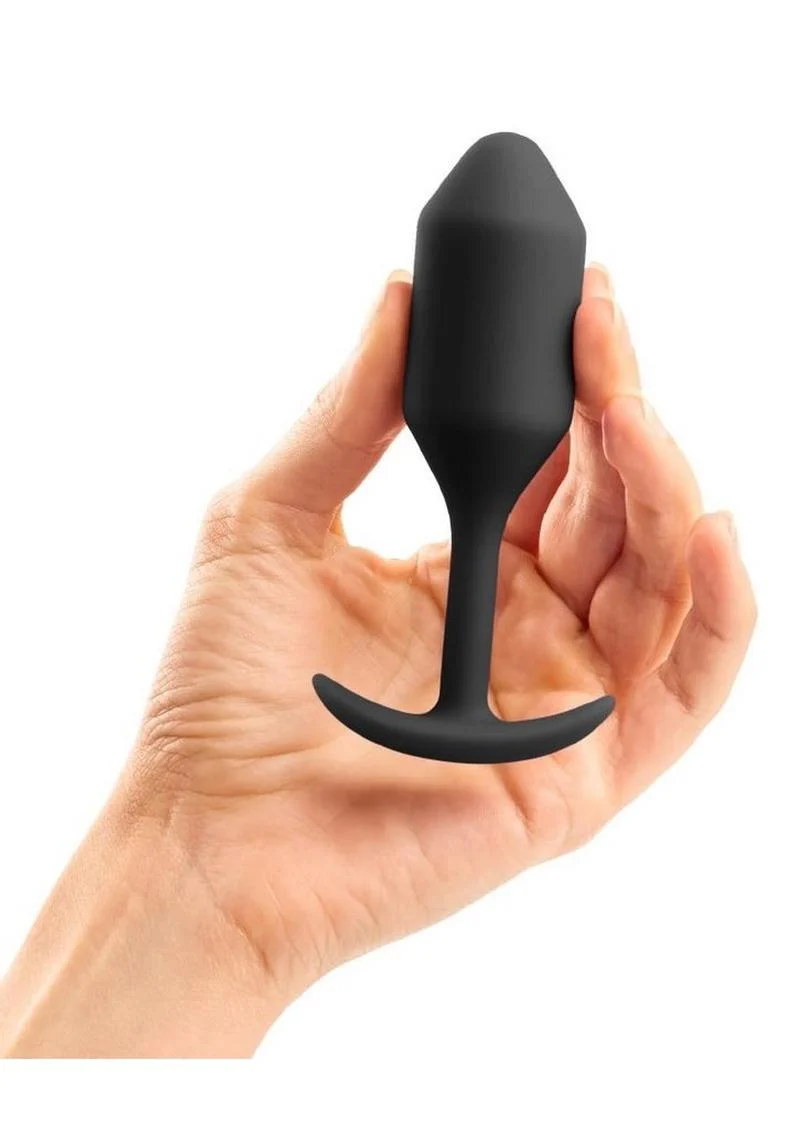 B-Vibe Snug Plug 2 Silicone Weighted Anal Plug - Image 16