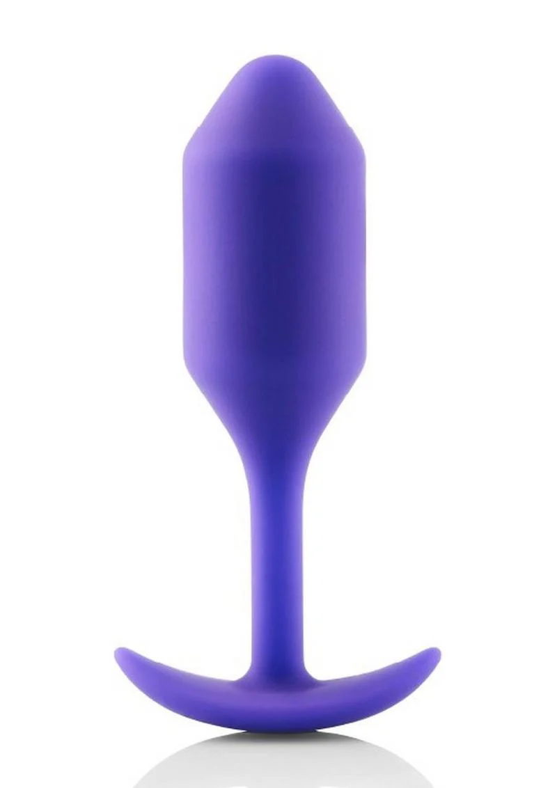 B-Vibe Snug Plug 2 Silicone Weighted Anal Plug - Image 5