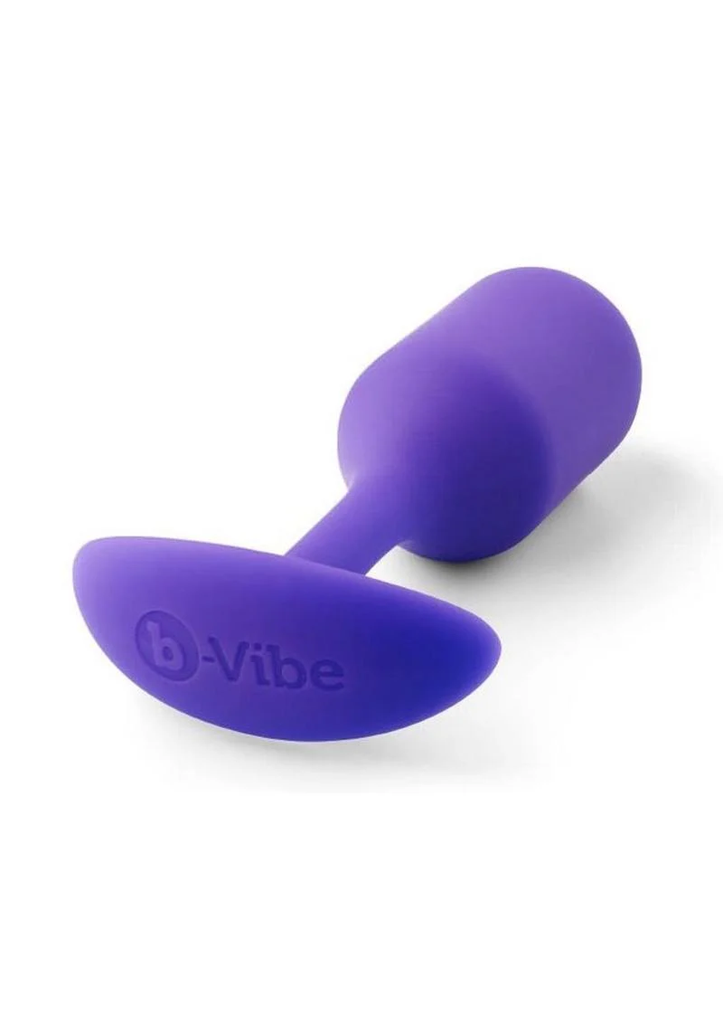 B-Vibe Snug Plug 2 Silicone Weighted Anal Plug - Image 6