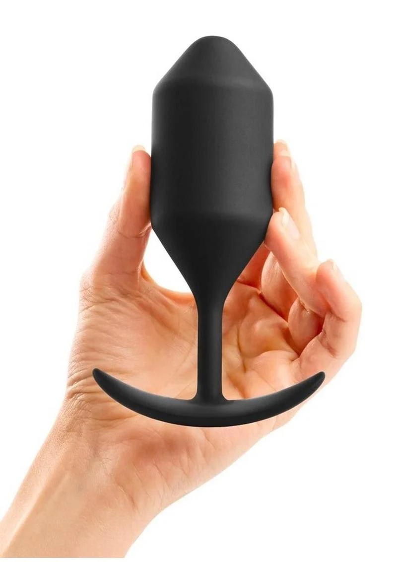 B-Vibe Snug Plug 4 Silicone Weighted Anal Plug - Image 9