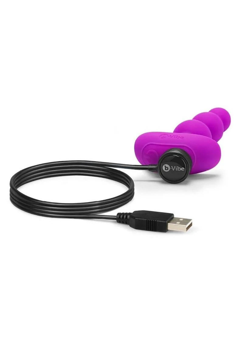 B-Vibe Triplet Anal Beads Rechargeable Silicone Beads with Remote Control - Image 4