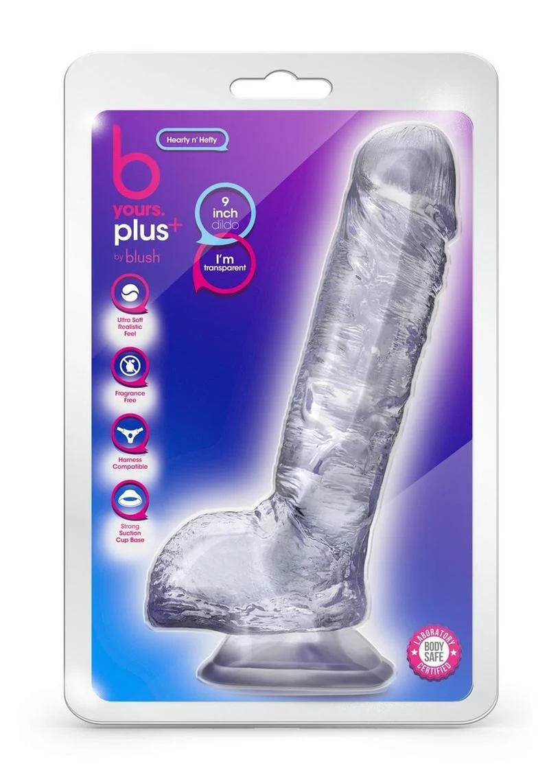 B Yours Plus Hearty N' Hefty Realistic Dildo with Suction Cup - Image 2