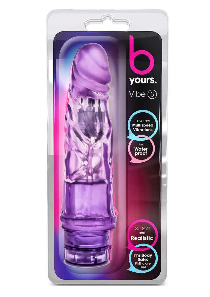 B Yours Vibe 3 Vibrating Dildo - Image 4