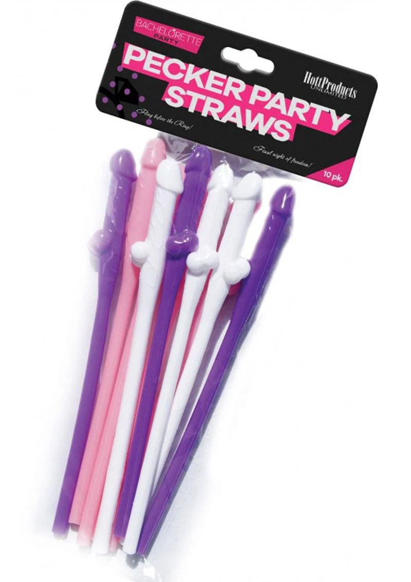 Bachelorette Party Pecker Sipping Straws