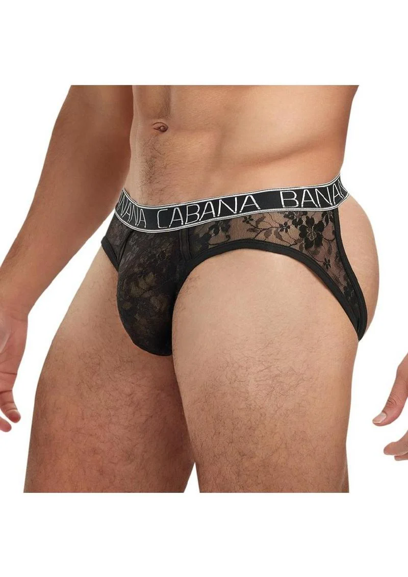 Banana Cabana Lace Nights Open Back Brief - Image 2