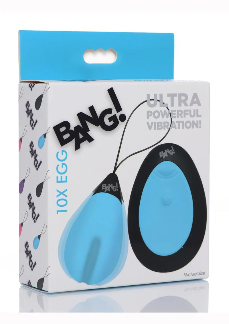 Bang! 10x Rechargeable Silicone Vibrating Egg with Remote Control - Image 8