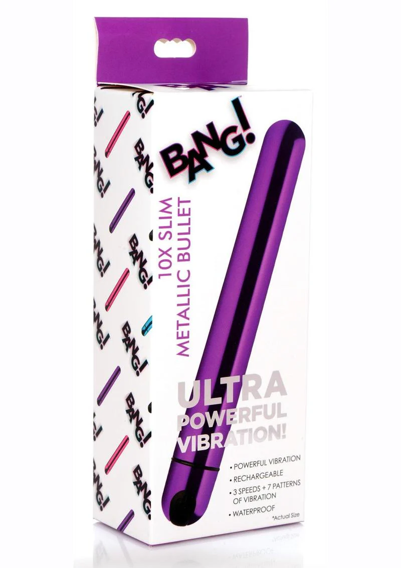 Bang! 10x Slim Metallic Rechargeable Bullet - Image 11