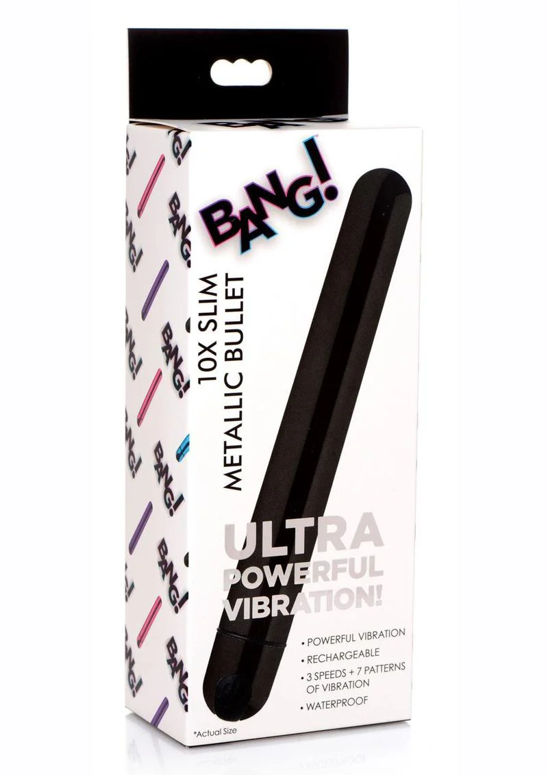 Bang! 10x Slim Metallic Rechargeable Bullet - Image 5