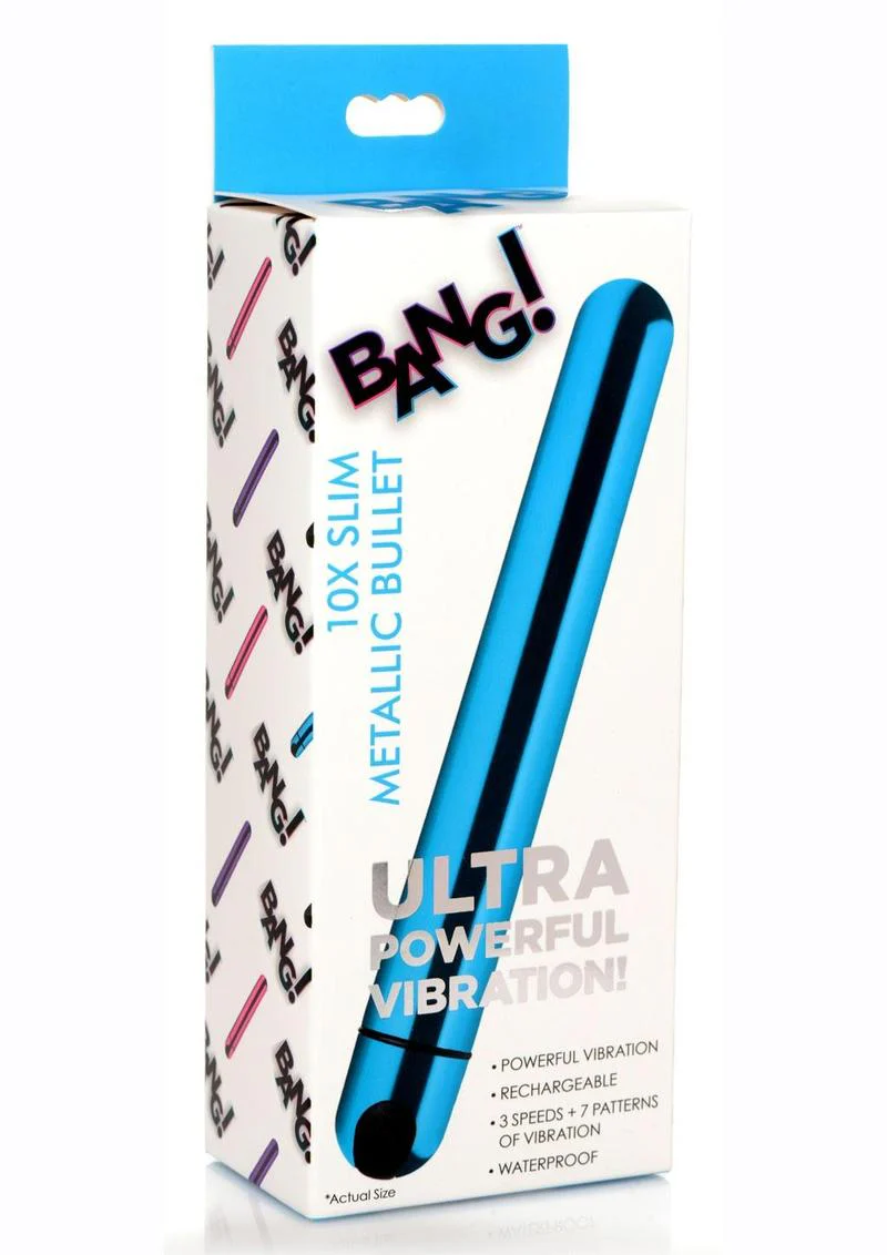 Bang! 10x Slim Metallic Rechargeable Bullet - Image 7