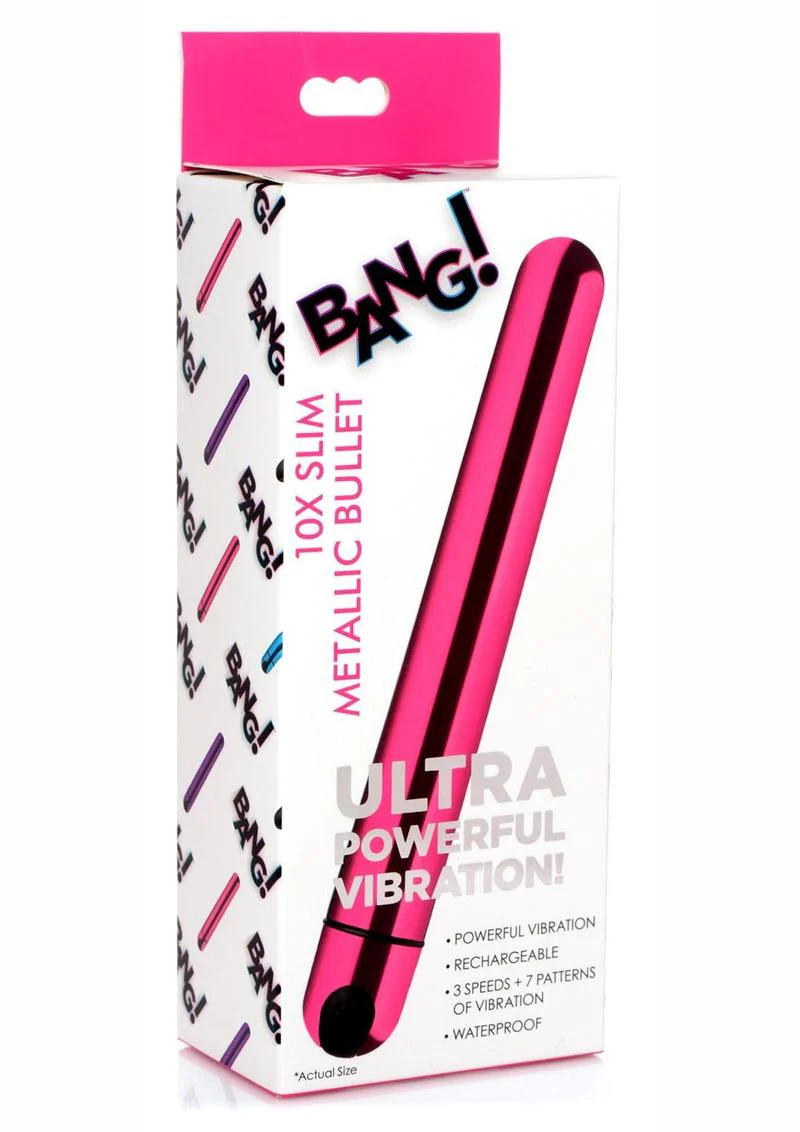 Bang! 10x Slim Metallic Rechargeable Bullet - Image 9