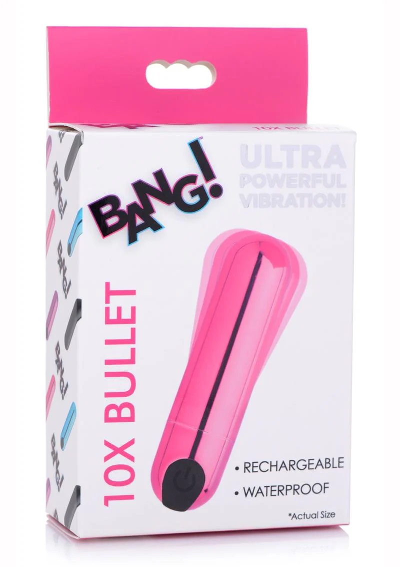Bang! 10x Vibrating Metallic Rechargeable Bullet Vibrator - Image 11