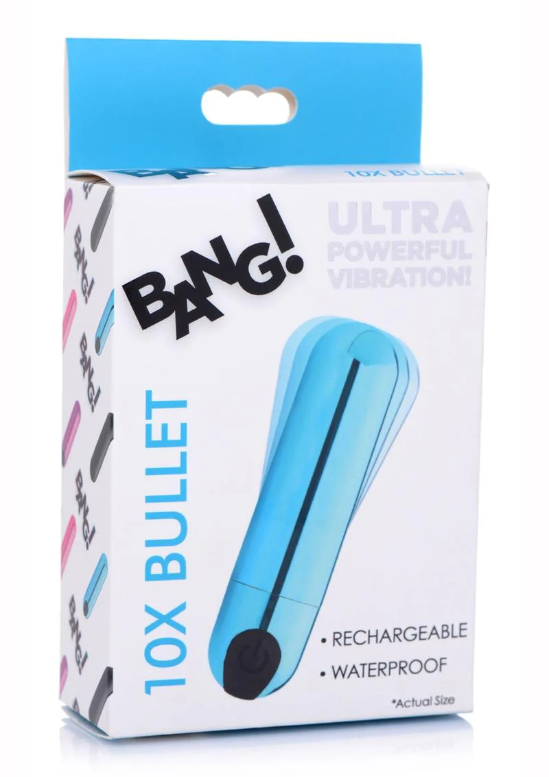 Bang! 10x Vibrating Metallic Rechargeable Bullet Vibrator - Image 8