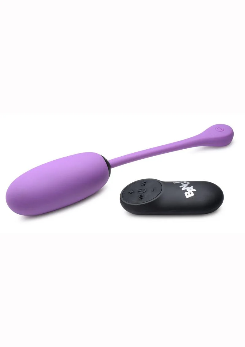 Bang! 28x Plush Silicone Rechargeable Egg with Remote Control - Image 4
