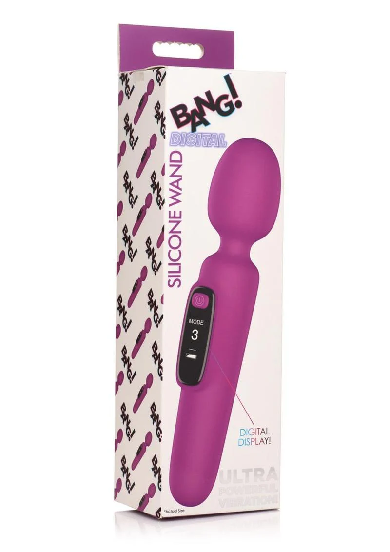 Bang! Digital Rechargeable Silicone Wand Vibrator - Image 2
